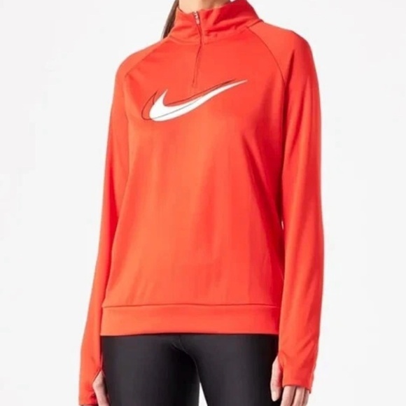 Nike Tops - Women's NIKE Running Dri-Fit Quarter Zip Pullover DJ6984-673 Size Large Red